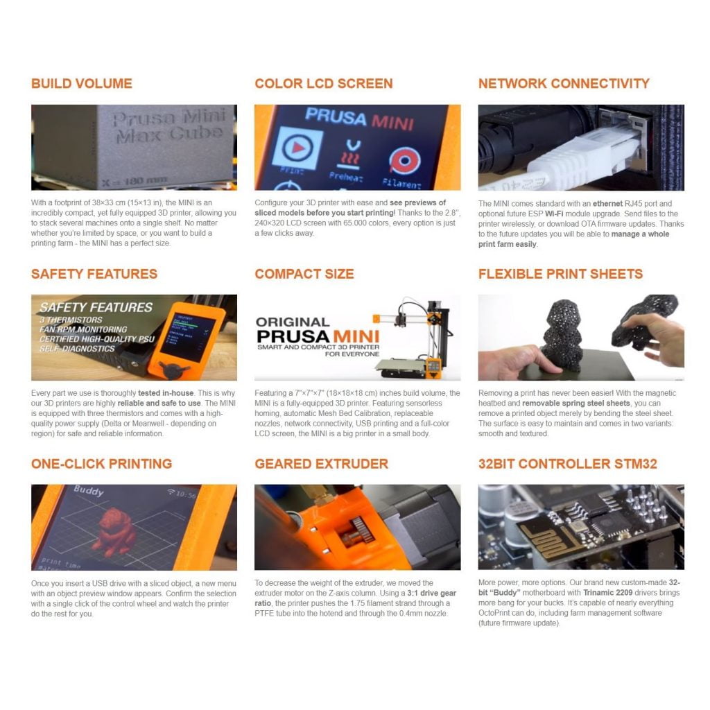 PRUSA Mini Upgraded (Equipamento recondicionado e melhorado certificado pela Evolt incluindo instalação e upgrades como Bondtech original + Sensor SuperPINDA original + Heat-break Kit original) - Prusa Original - USADA - Image 9