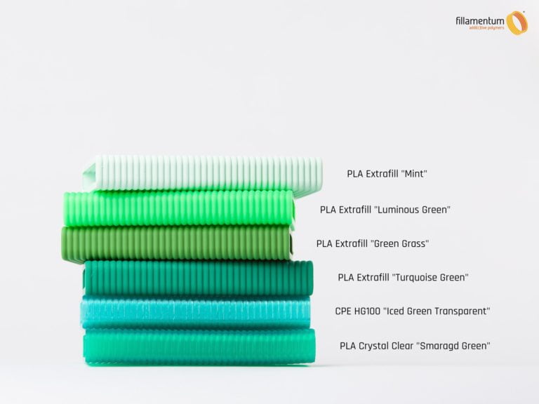 PLA Crystal Clear Smaragd Green - Fillamentum - Image 3