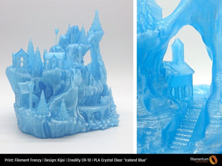 PLA Crystal Clear Iceland Blue - Fillamentum - Image 6