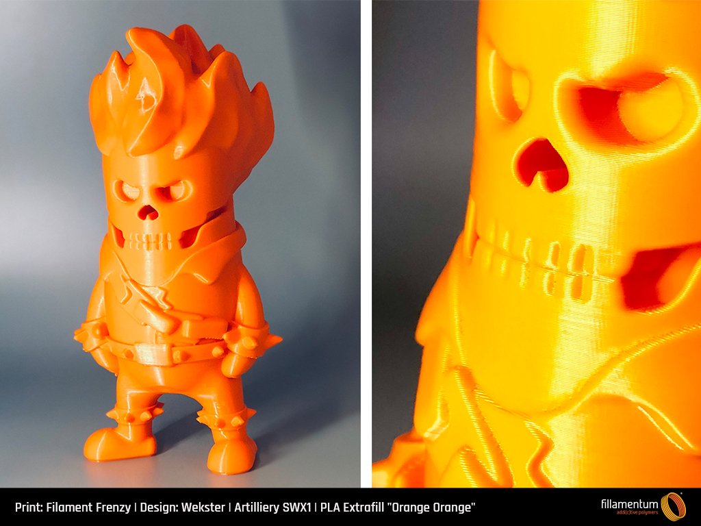 PLA Extrafill Orange Orange - Fillamentum - Image 3