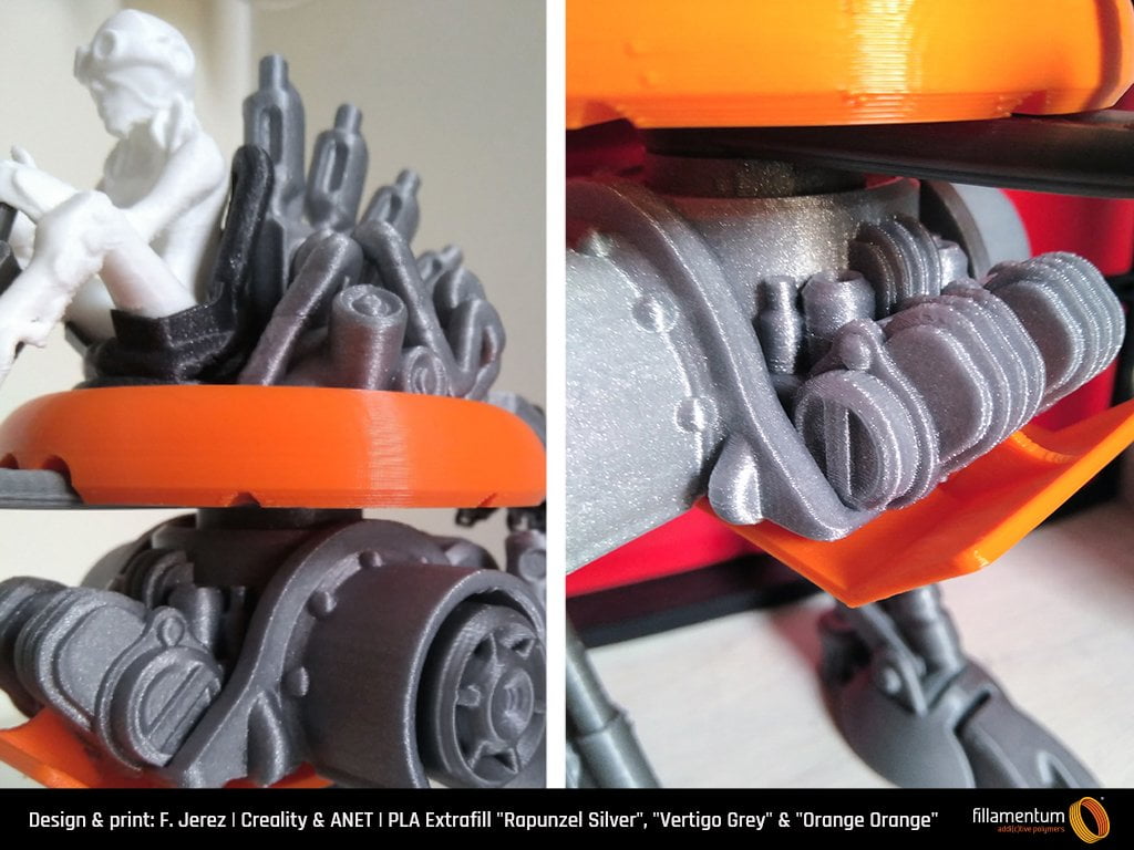 PLA Extrafill Orange Orange - Fillamentum - Image 5