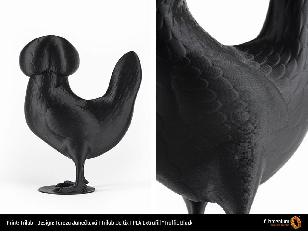 PLA Extrafill Traffic Black - Fillamentum - Image 4