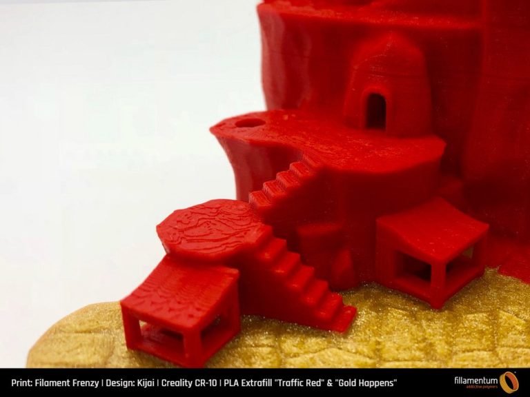 PLA Extrafill Traffic Red - Fillamentum - Image 6