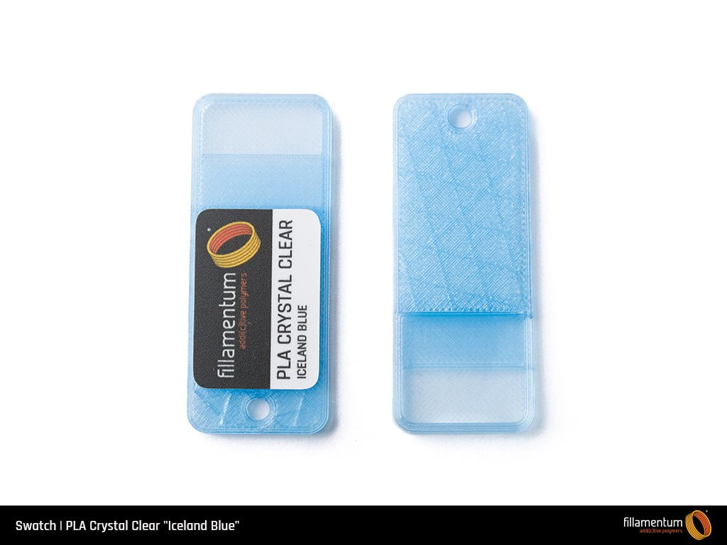 PLA Crystal Clear Iceland Blue - Fillamentum - Image 2