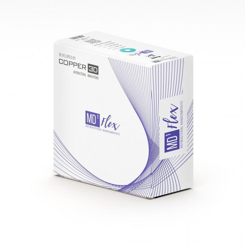 TPU 98A MDFlex 500g Cinza Azulado Antibacteriano - COPPER 3D - Image 2