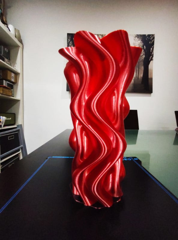 FIBERSILK METALLIC PLA 10M (AMOSTRA) RED - Fiberlogy - Image 9