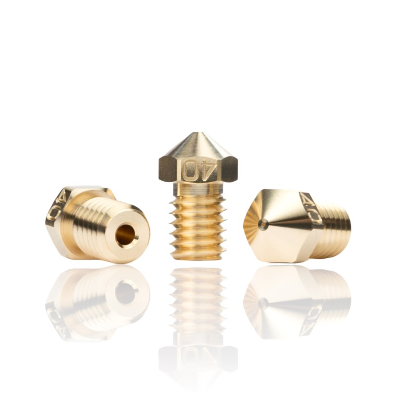0.4mm Latão Nozzle M6×1×7.5×12.5 MOS 1.75 E3D V6 (compatível com MK2.5S, MK3S, MK2/S, MINI) - Bondtech