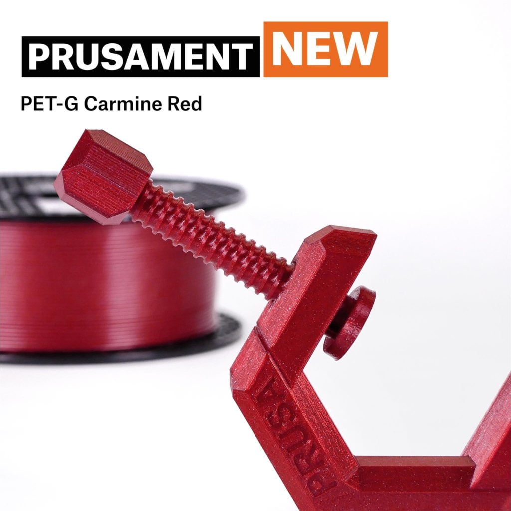 PETG 1kg Prusament Carmine Red Transparent - Prusa Original - Image 2