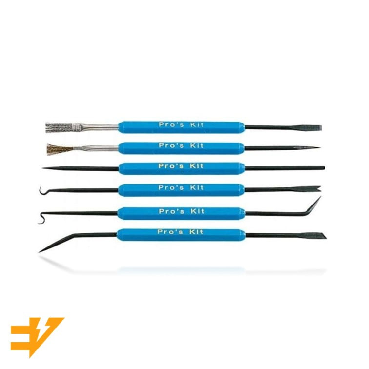 Kit de 6x Ferramentas para Limpeza de Impressão 3D ( Nozzle ) e para Soldar ( Estanhar ) - EVOLT