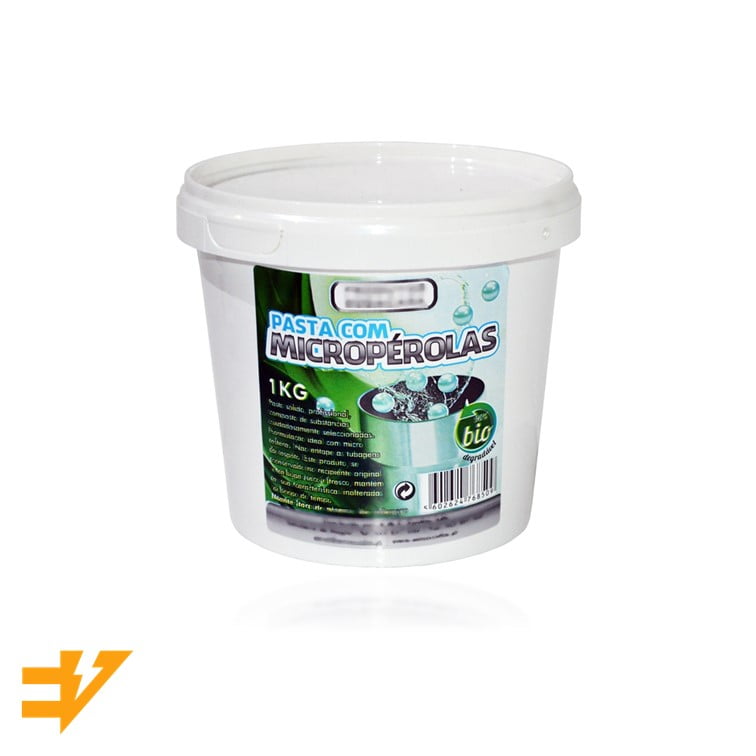 Pasta Massa lava mãos com microperolas 1kg (tira gordura e oleo industrial) - EVOLT