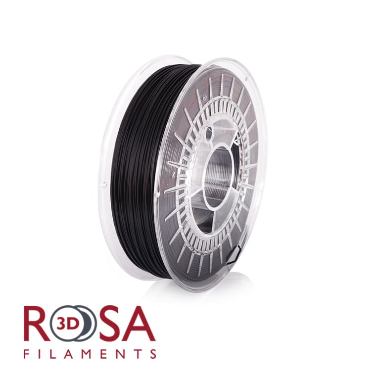PLA Starter 10M (AMOSTRA) BLACK - Rosa3D