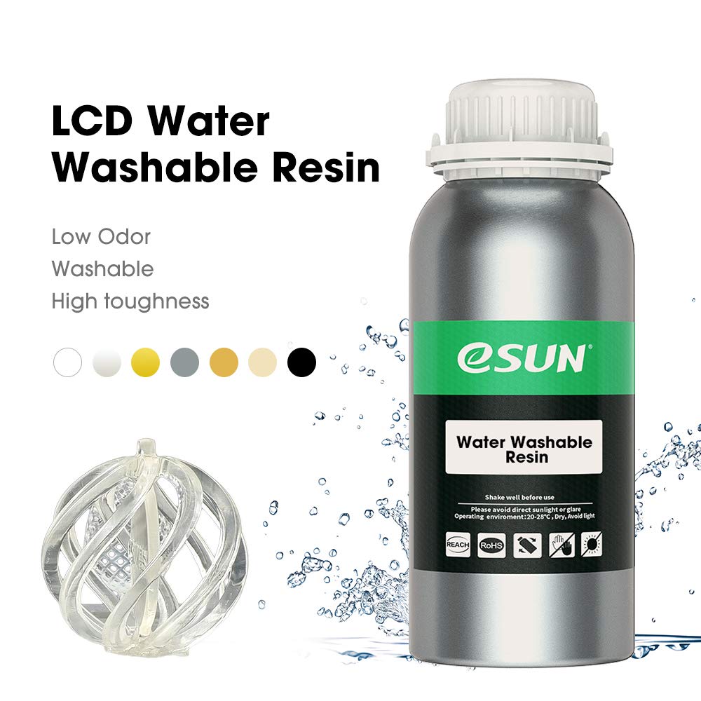 500g Resina Impressão 3D LCD UV 405nm White Branca ( Lavável em Água ) - ESUN - Image 5
