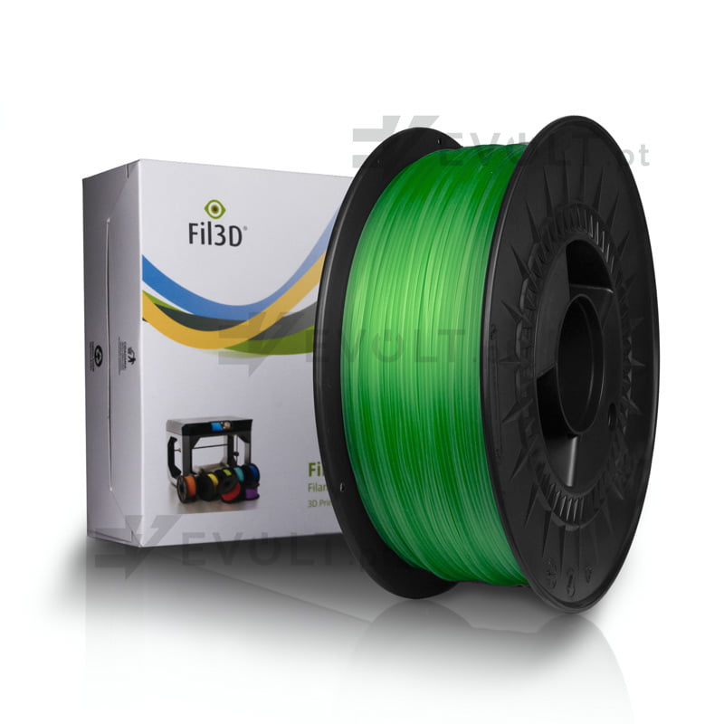 PETG FIL3D 1kg Verde Transparente - Tucab