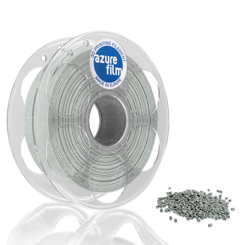 PLA 50g (Amostra) Transparent GLITTER - Azurefilm - Image 2