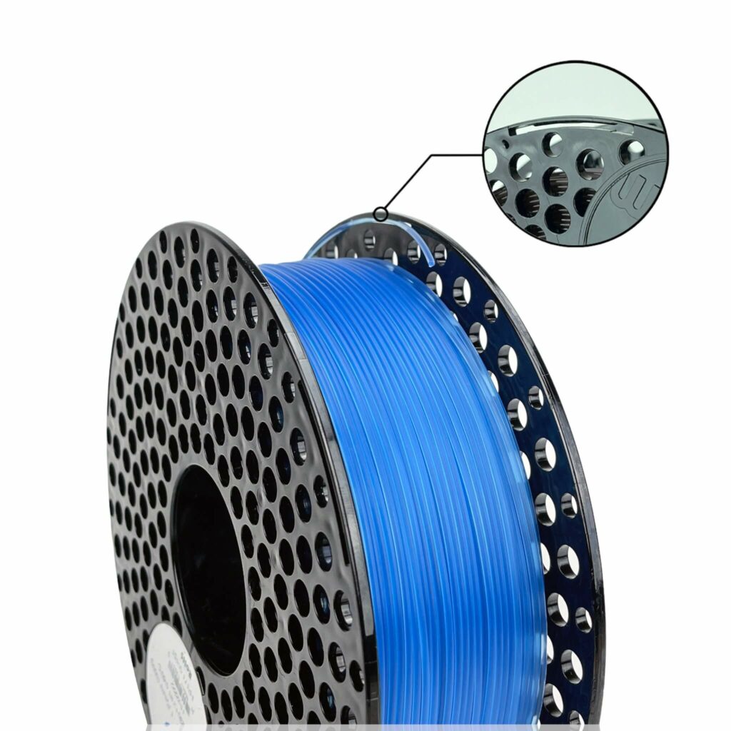 PLA 1kg Blue Transparent - Azurefilm - Image 3