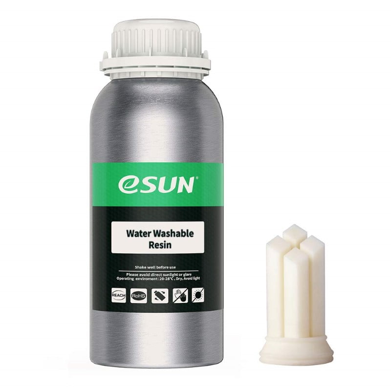 500g Resina Impressão 3D LCD UV 405nm White Branca ( Lavável em Água ) - ESUN