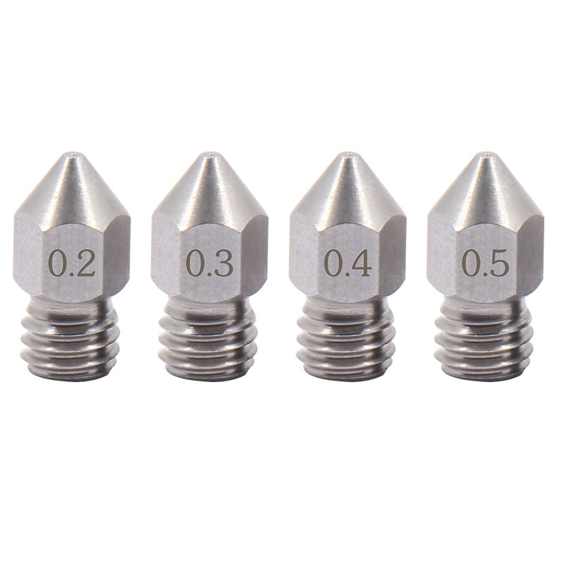 0.4mm Aço Inox Steel Nozzle MK8  - AIMSOAR