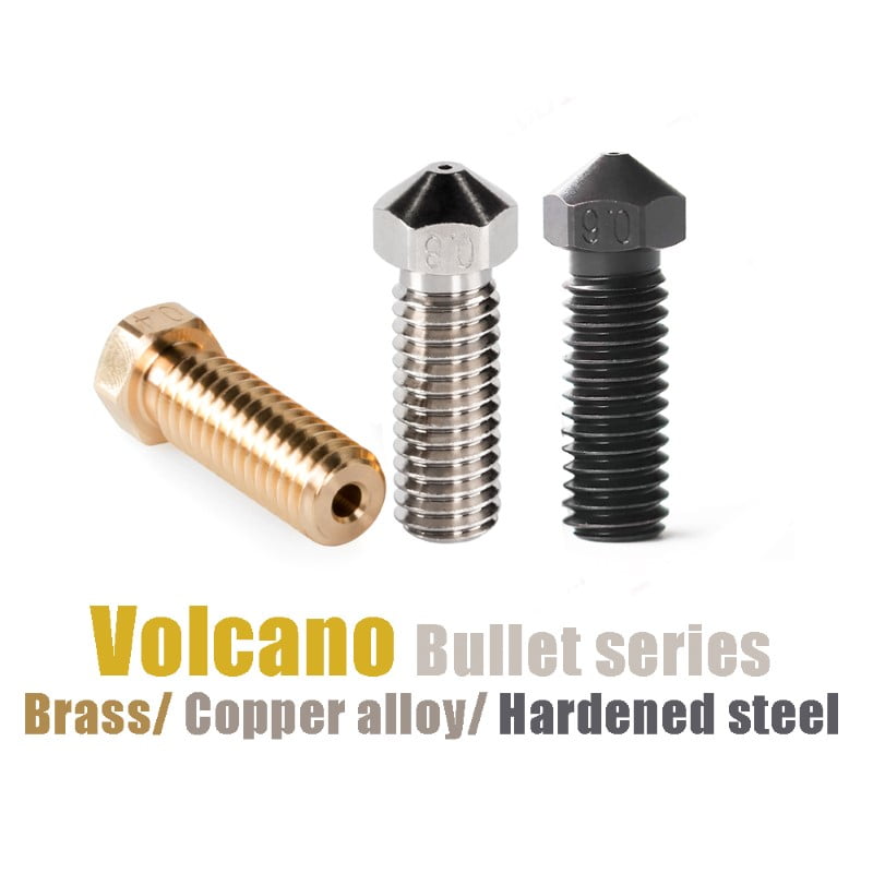 0.4mm B-SERIES PREMIUM Aço Endurecido Hardened Steel Nozzle Volcano (compatível com E3D Tevo Tarantula, Artillery Sidewinder) - AIMSOAR - Image 3