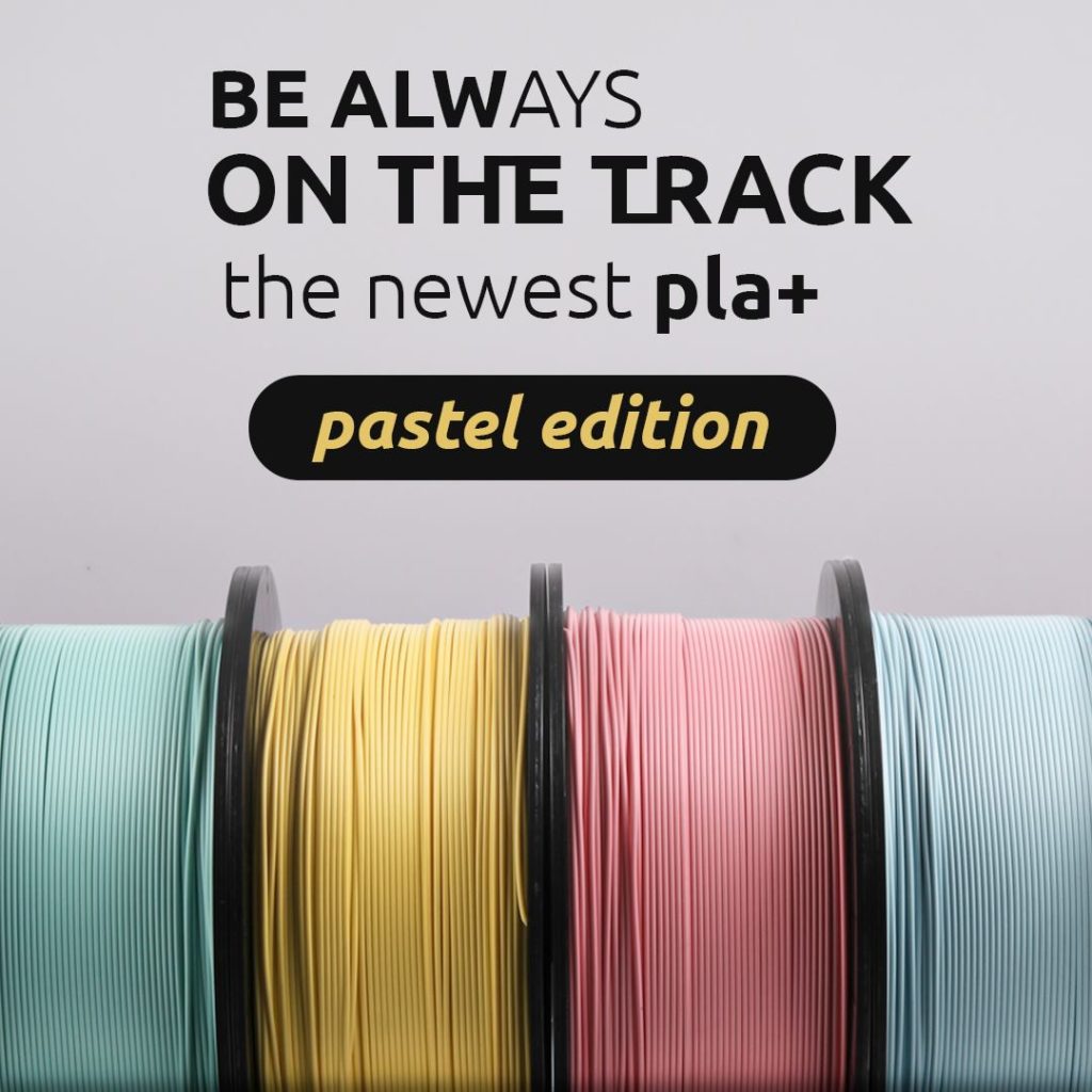 PLA+ PASTEL EDITION Pastel Pack + Samples Baby Blue Banana Yellow Bubblegum Pink Sweet Mint - Filament PM - Image 2