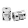 União Elástica Acoplador Flexível  5mm 8mm Alumínio ( Flexible coupling 5mmX8mmx25mm ) - AIMSOAR
