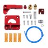 KIT Completo Tubo PTFE Azul + 4 Molas + Extrusor Creality de Metal Vermelho (Extruder compatível com bowden CR10S-PRO, MAX, CR-10, Ender ) - AIMSOAR