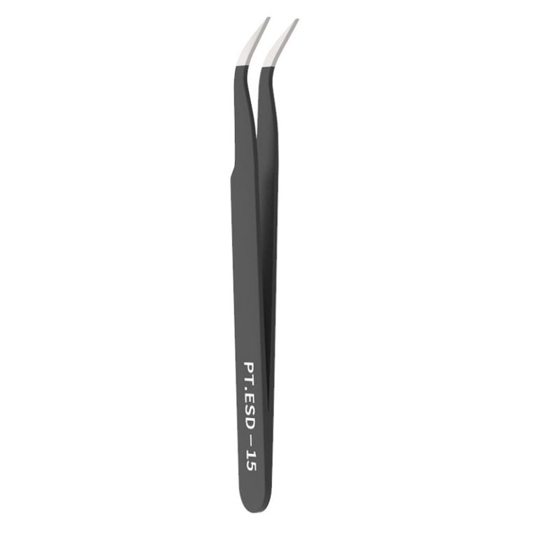 Pinça Angular para Limpeza  110mm 10mm ( Tweezers elbow ) - AIMSOAR