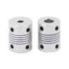 União Elástica Acoplador Flexível  5mm 8mm Alumínio ( Flexible coupling 5mmX8mmx25mm ) - AIMSOAR