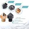 0.6mm B-SERIES PREMIUM Aço Endurecido Hardened Steel Nozzle MK8  - AIMSOAR