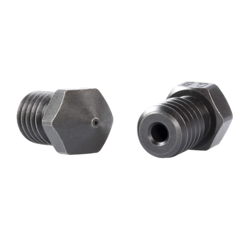 0.6mm B-SERIES PREMIUM Aço Endurecido Hardened Steel Nozzle V6 (compatível com E3D) - AIMSOAR - Image 2