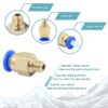 PC4-M6 Conector Pneumático para tubo PTFE Quick Push-In  - AIMSOAR