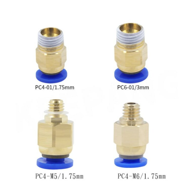PC4-M6 Conector Pneumático para tubo PTFE Quick Push-In  - AIMSOAR - Image 2