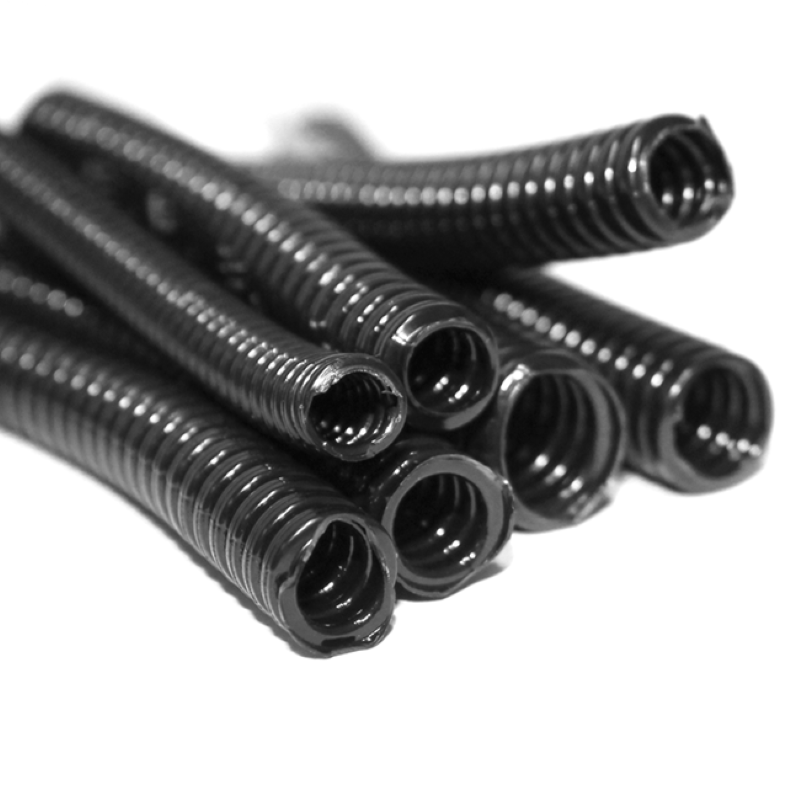 1m Tubo Anelado Corrugado PP 29mm diâmetro Aberto Preto (mangueira de plástico flexível passa cabos elétricos) - OEM - Image 4