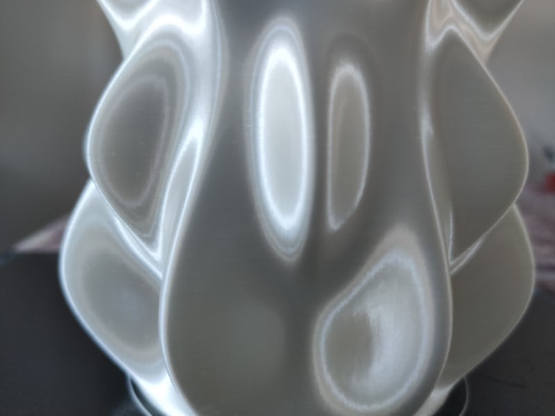 FIBERSILK METALLIC PLA 10M (AMOSTRA) Pearl - Fiberlogy - Image 3