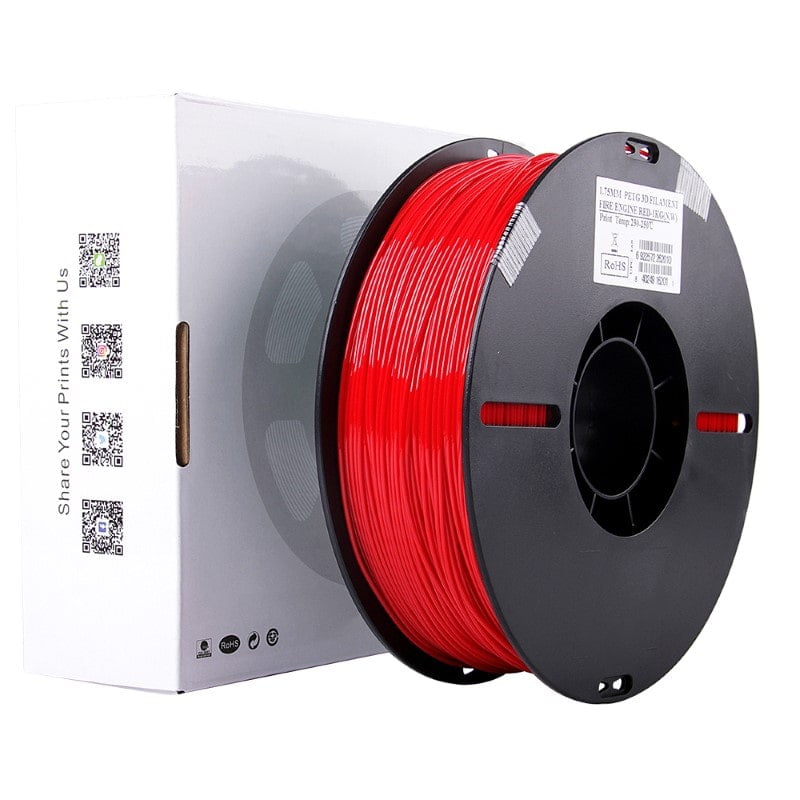 PETG 1kg SOLID Fire Engine Red - ESUN - Image 5