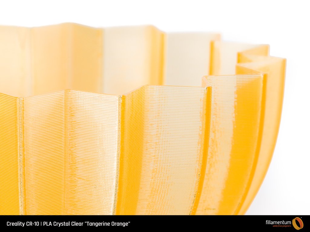 PLA Crystal Clear Tangerine Orange - Fillamentum - Image 5