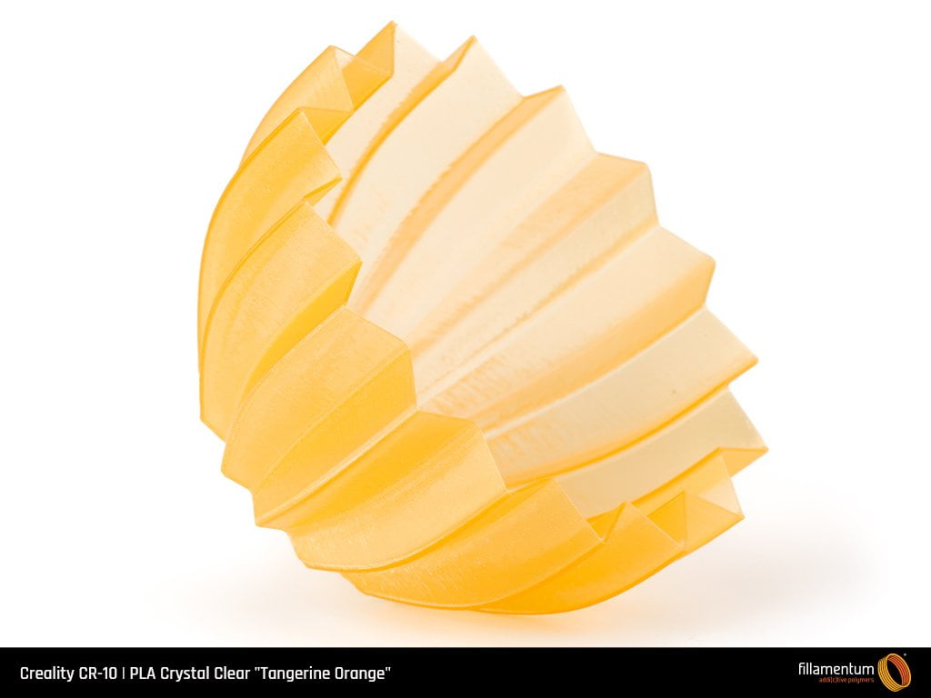 PLA Crystal Clear Tangerine Orange - Fillamentum - Image 4