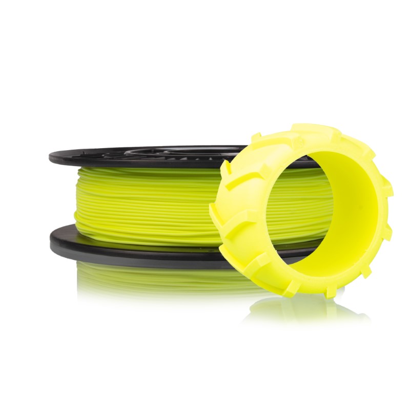TPE 32 81A 500g RUBBERJET FLEX FLUORESCENT YELLOW ( Menos macio ) - Filament PM