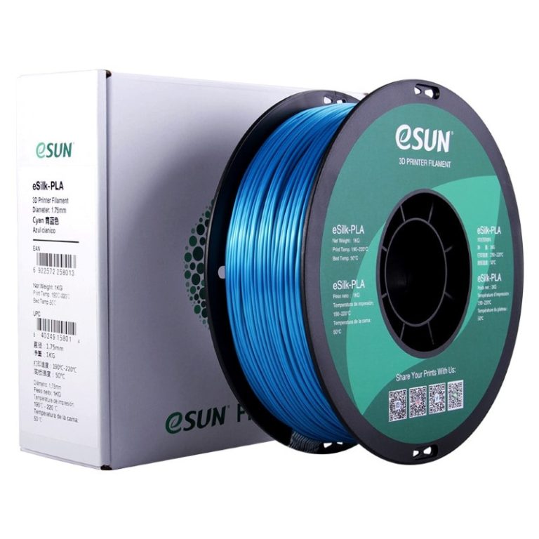 ePLA Silk 1kg Cyan Light Blue - ESUN - Image 7