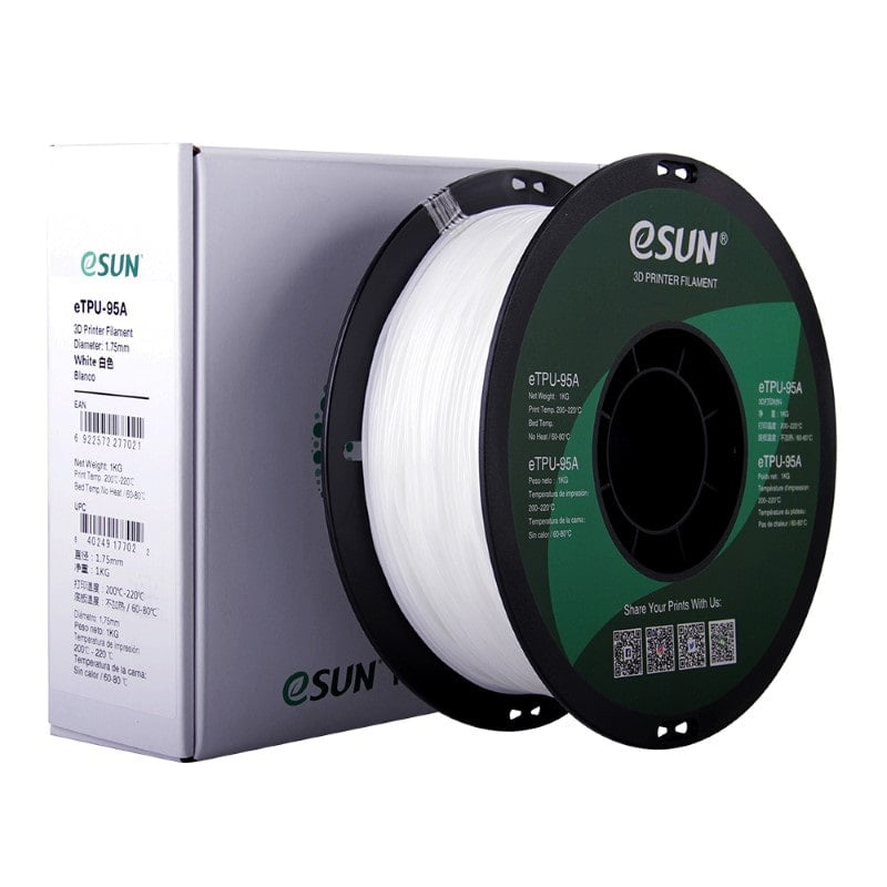 eTPU 95A 1kg White - ESUN - Image 7