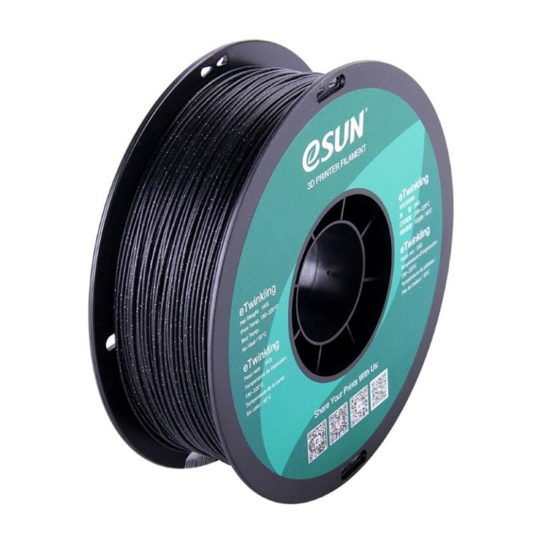 eTwinkling PLA 1kg Black (Glitter) - ESUN - Image 2