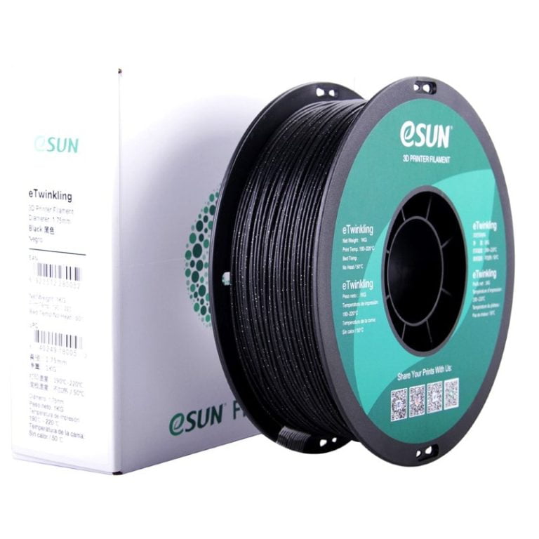eTwinkling PLA 1kg Black (Glitter) - ESUN - Image 4