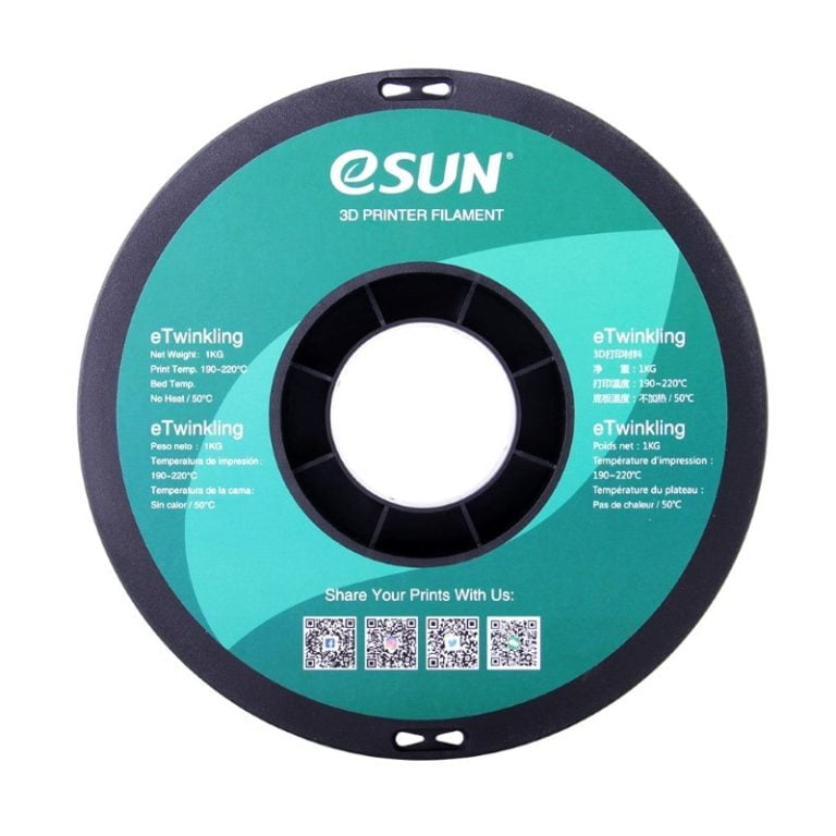 eTwinkling PLA 1kg Black (Glitter) - ESUN - Image 7