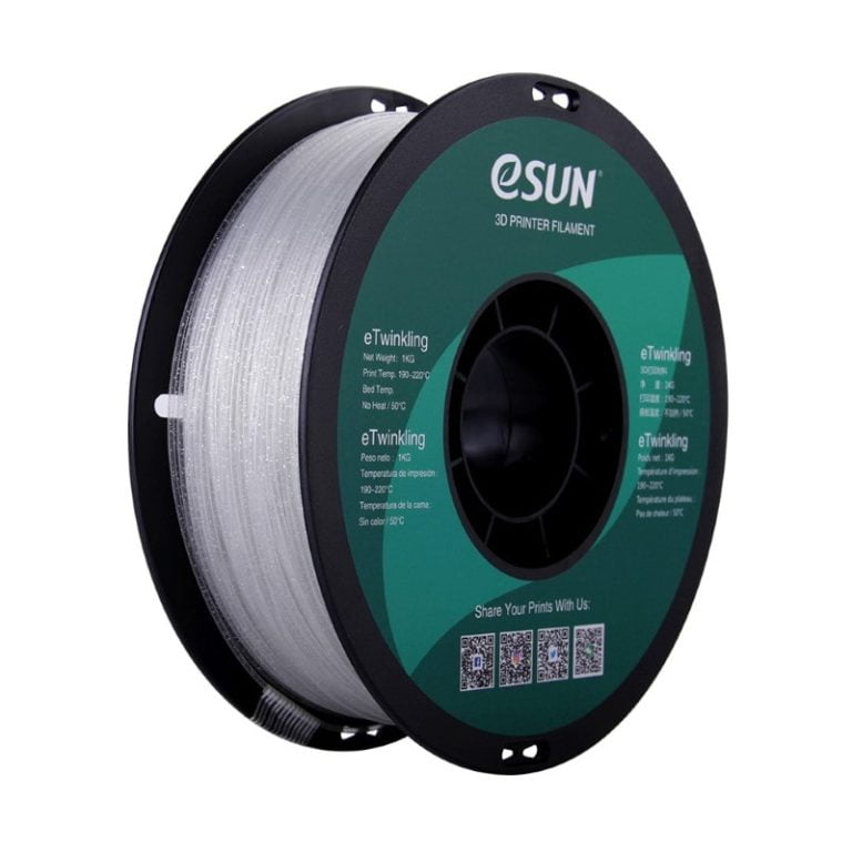 eTwinkling PLA 1kg Clear Transparent (Glitter) - ESUN