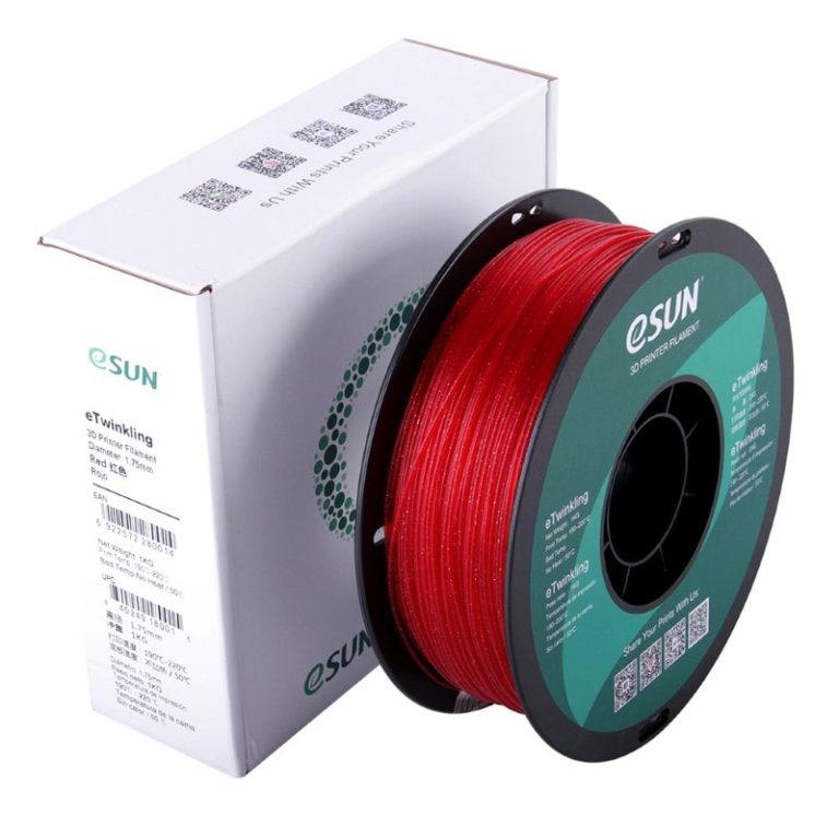 eTwinkling PLA 1kg Red (Glitter) - ESUN - Image 2