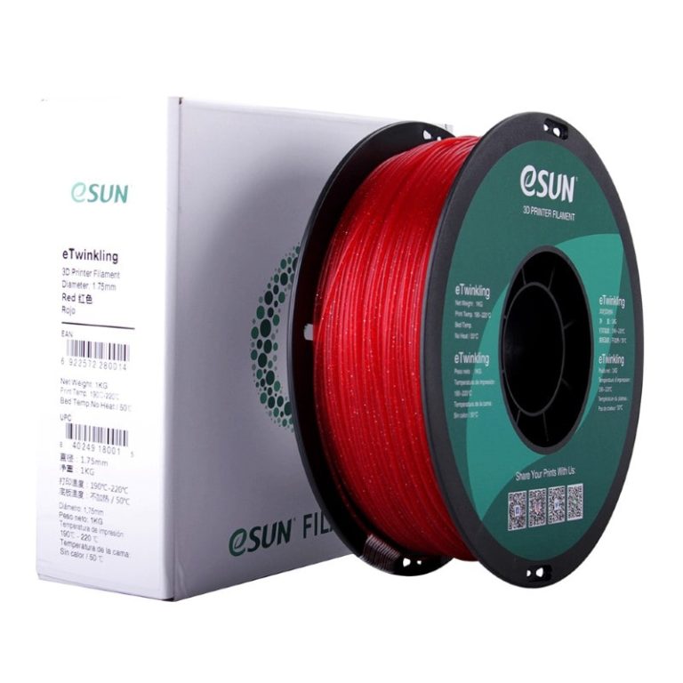 eTwinkling PLA 1kg Red (Glitter) - ESUN - Image 8