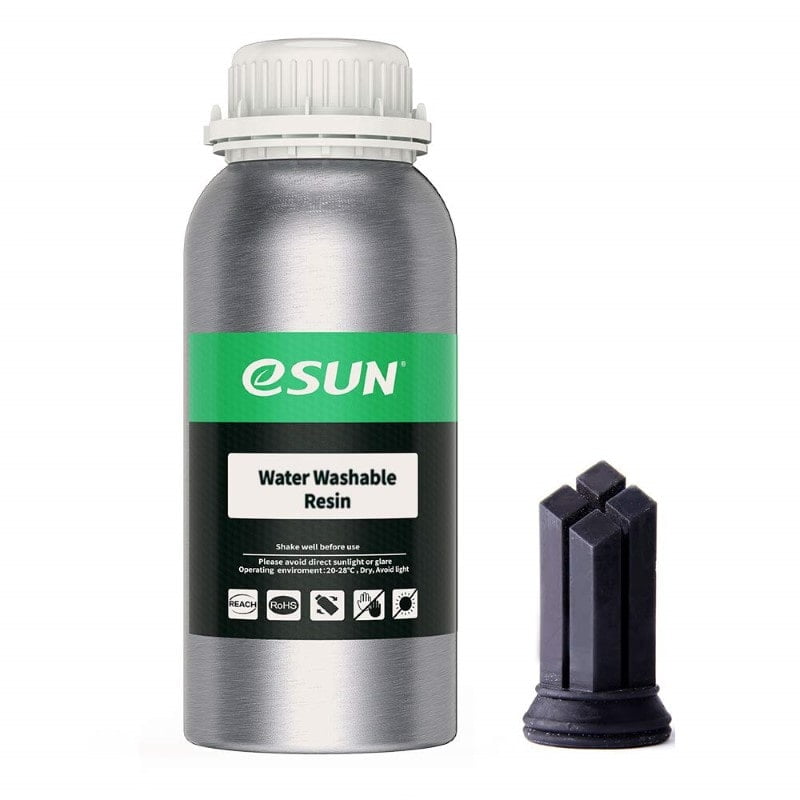 500g Resina Impressão 3D LCD UV 405nm Black Preta ( Lavável em Água ) - ESUN