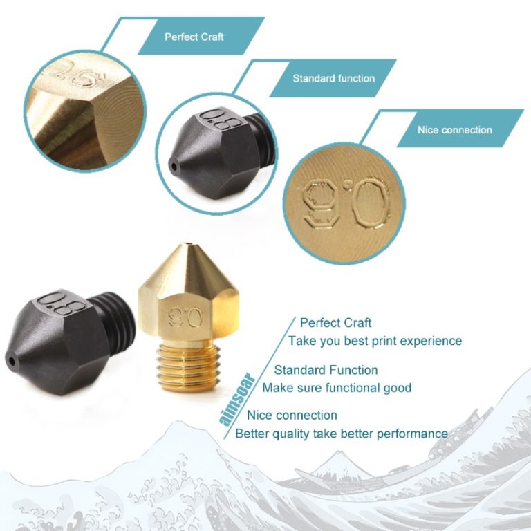 0.6mm B-SERIES PREMIUM Aço Endurecido Hardened Steel Nozzle CR10S-PRO ( compatível com vários modelos da Creality ) - AIMSOAR - Image 7