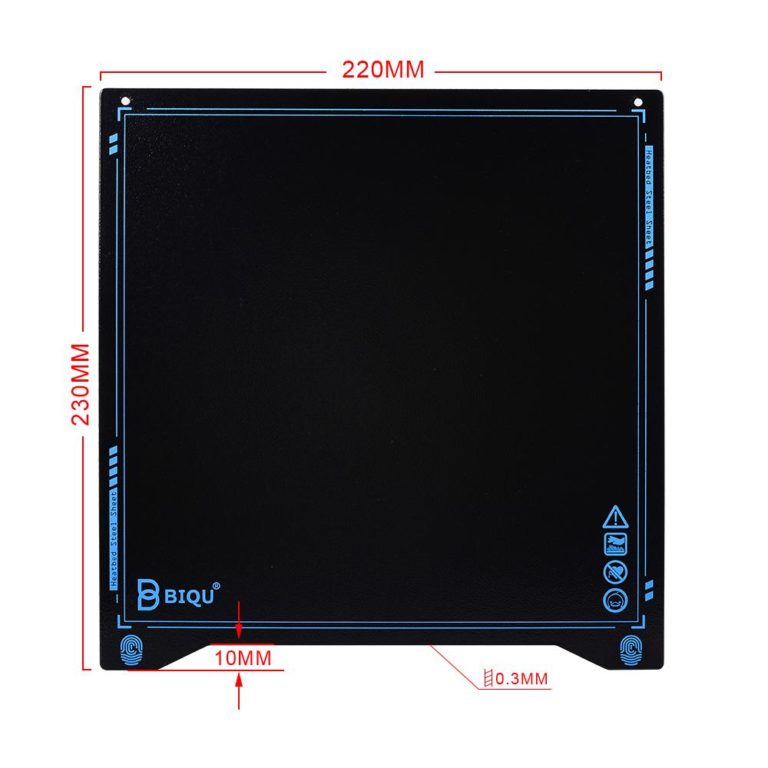 BIQU SSS Super Spring Steel Sheet Heated Bed: 220*220 ( Plataforma Flexível para Impressora 3D, compatível com Ender 3, etc ) - BIGTREETECH - Image 2