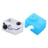 Isolamento de silicone Azul para Heat Block V6 Clone Alumínio 20X12X16 ( Heatblock bloco de aquecimento compatível com E3D V6 clone e não com o original ) - AIMSOAR