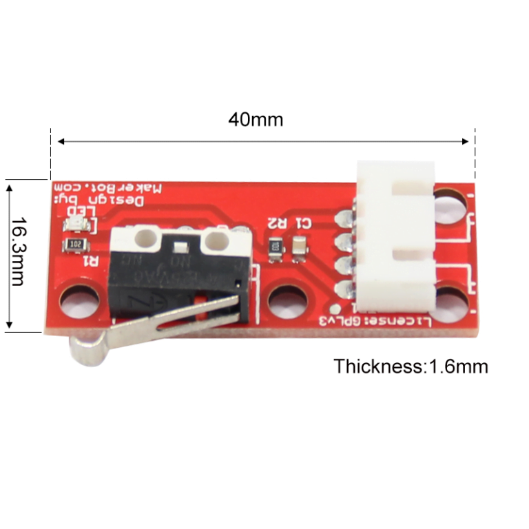KIT Interruptor Fim de Curso Mecânico Endstop Switch com cabo de 70cm - AIMSOAR - Image 3